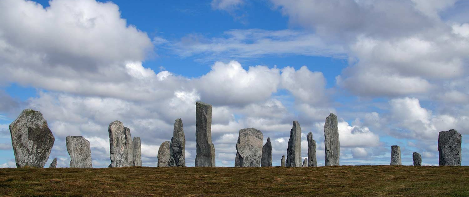 the standing stones at Calanais